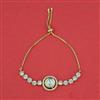 Kundan Adjustable Bracelet With Carat Plating