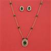 Kundan Classic Pendant Set With Carat Plating