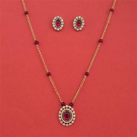 Kundan Classic Pendant Set With Carat Plating
