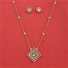 Kundan Classic Pendant Set With Carat Plating