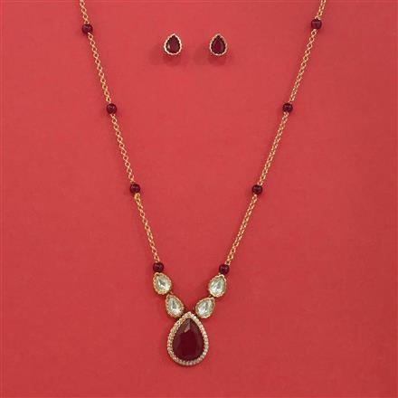 Kundan Classic Pendant Set With Carat Plating