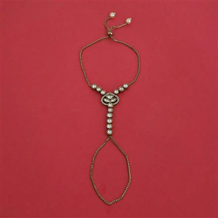 Kundan Classic Hath Pan With Mehndi Plating