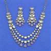 Kundan Classic Necklace Set With Mehndi Plating