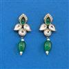 Kundan Classic Earring With Mehndi Plating