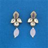 Kundan Classic Earring With Mehndi Plating