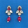 Kundan Classic Earring With Mehndi Plating
