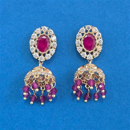 Kundan Jhumki With Carat Plating