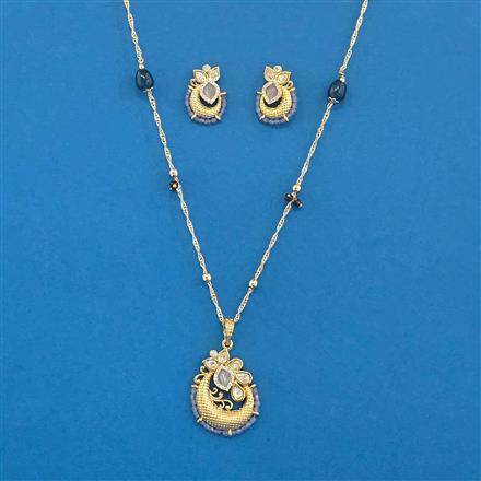 Kundan Classic Pendant Set With Carat Plating