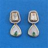 Kundan Classic Earring With Mehndi Plating
