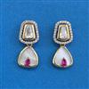 Kundan Classic Earring With Mehndi Plating