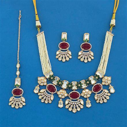 Kundan Classic Necklace Set With Carat Plating