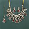 Kundan Classic Necklace Set With Mehndi Plating