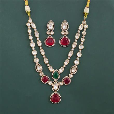 Kundan Classic Necklace Set With Carat Plating
