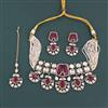 Kundan Classic Necklace Set With Mehndi Plating