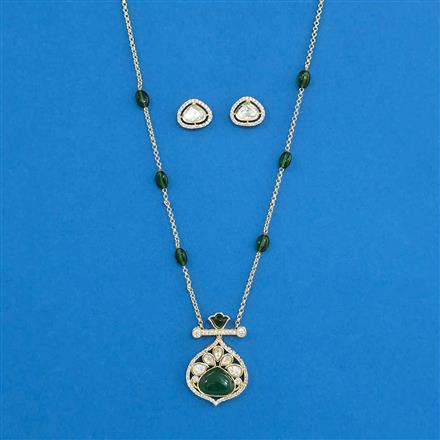 Kundan Classic Pendant Set With Carat Plating