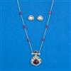 Kundan Classic Pendant Set With Carat Plating