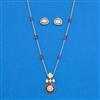 Kundan Classic Pendant Set With Carat Plating