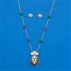 Kundan Classic Pendant Set With Carat Plating