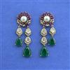 Kundan Classic Earring With Mehndi Plating