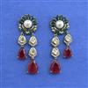 Kundan Classic Earring With Mehndi Plating