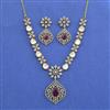 Kundan Classic Necklace With Mehndi Plating