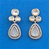 Kundan Classic Earring With Carat Mehndi Plating
