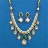 Kundan Classic Necklace With Mehndi Plating