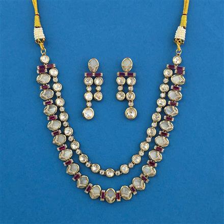 Kundan Classic Necklace With Mehndi Plating