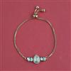 Kundan Adjustable Bracelet With Carat Plating
