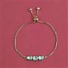 Kundan Adjustable Bracelet With Carat Plating
