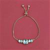 Kundan Adjustable Bracelet With Carat Plating