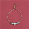 Kundan Adjustable Bracelet With Carat Plating