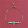 Kundan Adjustable Bracelet With Carat Plating