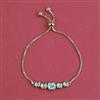 Kundan Adjustable Bracelet With Carat Plating