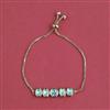 Kundan Adjustable Bracelet With Carat Plating