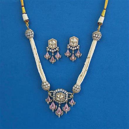 Kundan Classic Necklace with Mehndi Plating