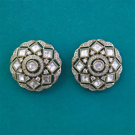 Kundan Tops With Mehndi Plating