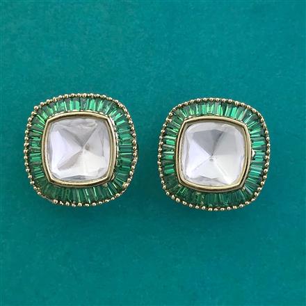 Kundan Tops With Mehndi Plating