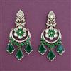 Kundan Classic Earring With Mehndi Plating