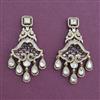 Kundan Classic Earring With Mehndi Plating