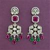 Kundan Classic Earring With Mehndi Plating