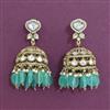 Kundan Jhumki With Mehndi Plating