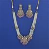 Kundan Moti Necklace With Mehndi Plating