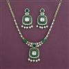 Kundan Moti Necklace With Mehndi Plating