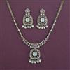 Kundan Moti Necklace With Mehndi Plating