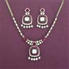 Kundan Moti Necklace With Mehndi Plating