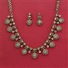 Kundan Classic Necklace With Mehndi Plating