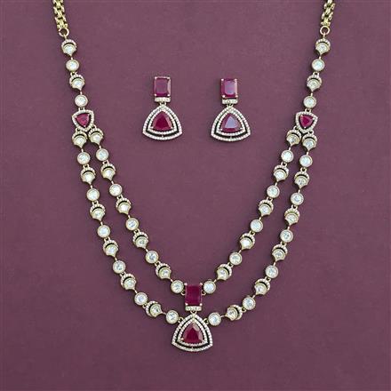 Kundan Classic Necklace With Mehndi Plating