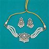 Kundan Moti Necklace With Mehndi Plating