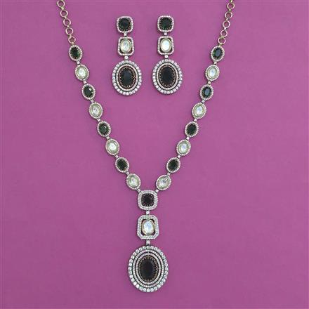 Kundan Classic Necklace With Mehndi Plating